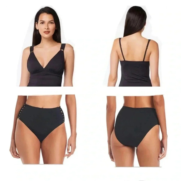 Bleu Rod Beattie Ring Me Up Molded Tankini Swim Top and Bikini Bottom Size 6 - Picture 1 of 11
